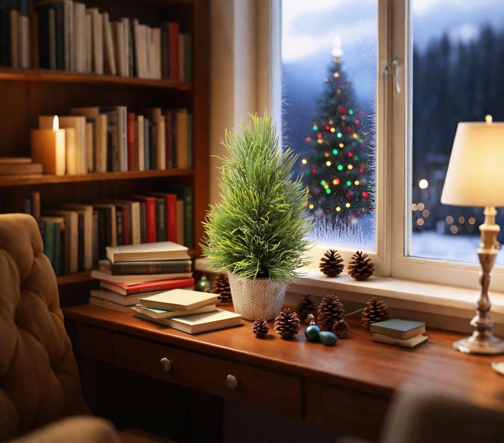 Artificial Green Plant Ground Plug, Suitable For Christmas Porch Decoration Outdoor And Indoor