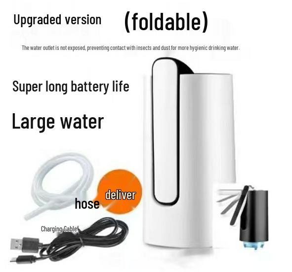 Dispensador de Água Portátil Elétrico Dobrável para Água Engarrafada