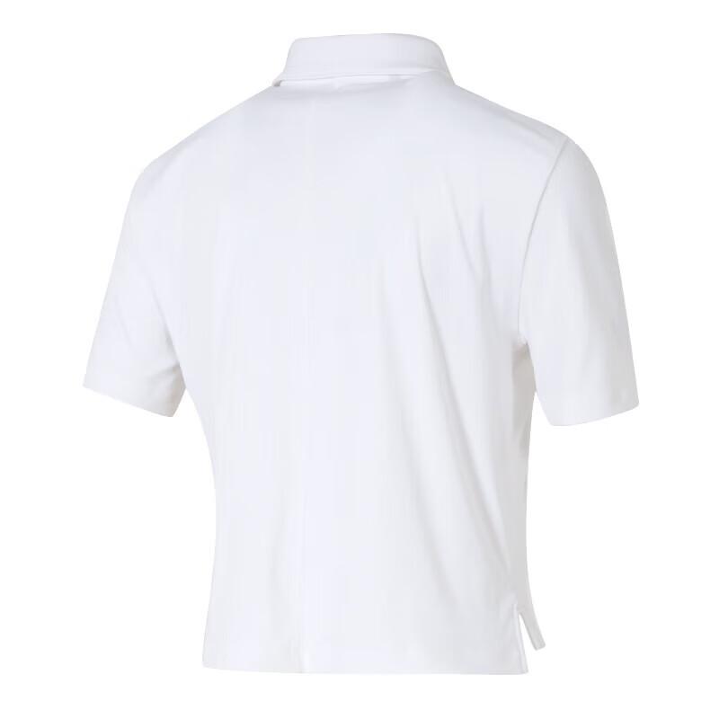 Under Armour Boxy Drive Comfortable Stylish Minimalist Short Sleeve Polo Women Tops White 1389586-100