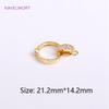 Trendy 18K Gold Plated Round Pearl Clasps Fastener For Bracelet Necklace Making Fittings,DIY Jewellery Making Supplies Wholesale