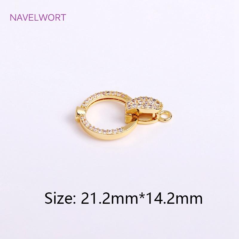 Trendy 18K Gold Plated Round Pearl Clasps Fastener For Bracelet Necklace Making Fittings,DIY Jewellery Making Supplies Wholesale