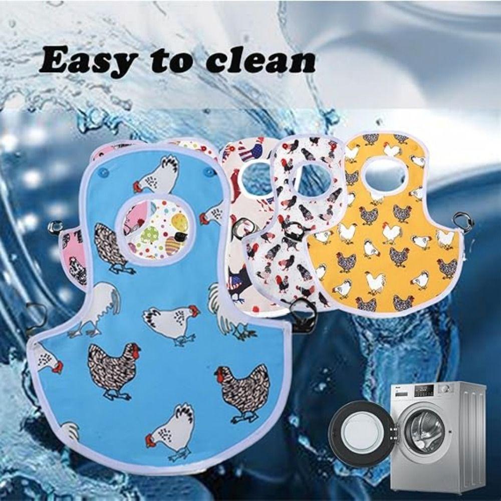 Washable Hen Apron Adjustable Chicken Harness Vest Poultry Back Protector  Chicken Coop