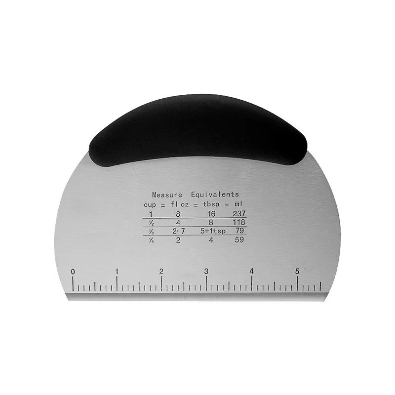 Dough Cutter Pastry Pizza Bread Dough Scraper Stainless Steel Kitchen Scraper Spatula Dough Knife Chopper Baking Accessories