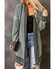 Azura Exchange Knitted Plaid Long Cardigan