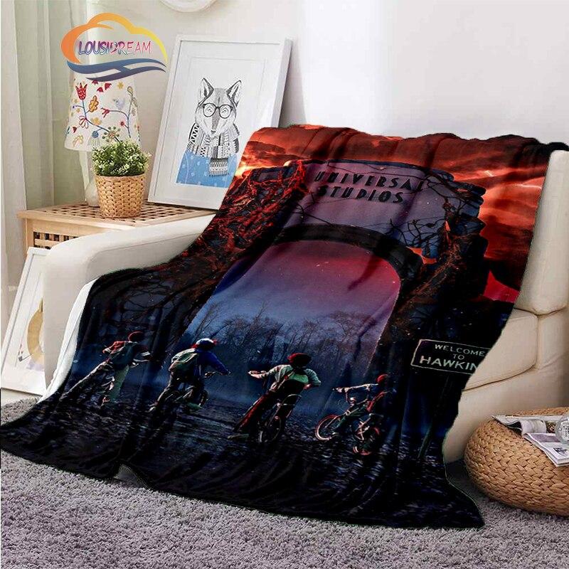 Stranger Things blanket 3D print Halloween Stranger Things blanket newest Popular Horror drama Sofa bed blanket Camping blanket