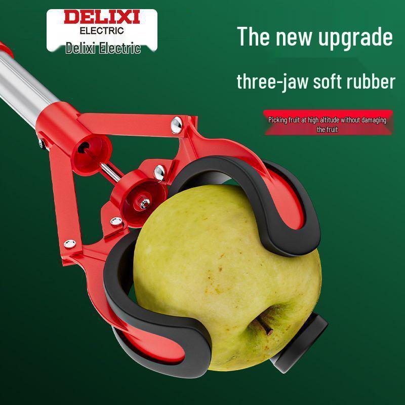 Delixi Telescopic Fruit Picker with Three-Claw Design for High-Altitude Apple and Peach Harvesting