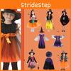 Adorable Children Halloween Witch Costume Gown For Girls With Stylish Bow Design
