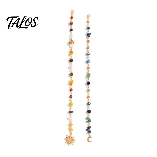 Summer Vacation Hair Decor Boho Chain with Vintage Pendent, Decorative Charms, Tropical Styling Tools Jewelry, Accessories for Women Hairstyles