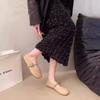 Summer Thin Real Soft Leather Breathable French Mary Jane Shoes Soft Sole Women's Shoes Shallow Mouth Single Shoes with Skirt Small Leather Shoes