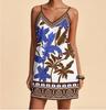 2026 Summer Fashion Casual Spaghetti Strap Printed V-Neck Slim Fit Dress for Women