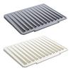 Sink Drain Mat Non-Slip Surface Large Size Thick Silicone Heat Resistant Flexible Cutlery Holder with Slope Drainage Design
