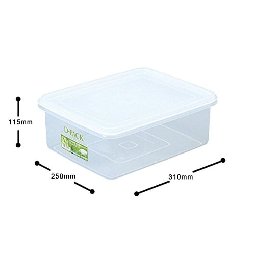 SankoPlastic D-Pack D-10 Storage Container, 6.2L, Natural