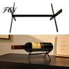 Porte-bouteilles de vin de voyage en métal, Support démontable pour bouteille unique pour accessoire de buffet, Table, Support d'exposition à assembler soi-même, Cadeau de pendaison de crémaillère Stable