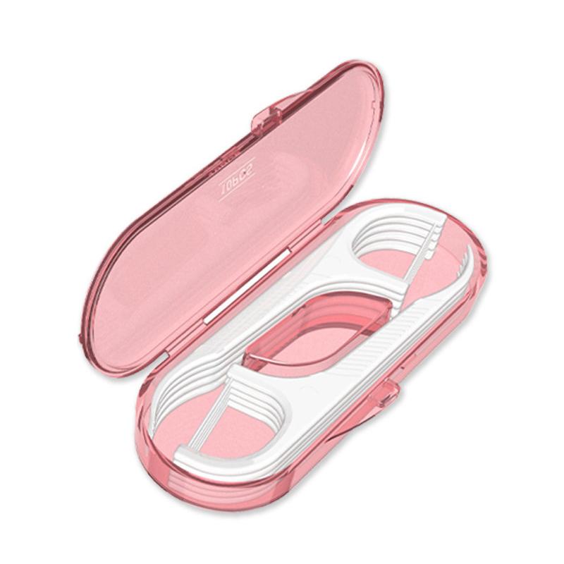 10 Pack Boxed Dental Floss Portable Travel Package Disposable Superfine Toothpick Line Dental Floss Storage Box Oral Care