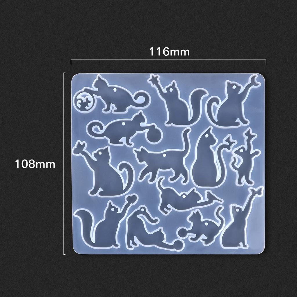 Cute Cat Butterfly Animal Earring Keychain  Epoxy Resin Silicone Mold DIY Spider Snake Pendant Jewelry Making Decoration Crafts