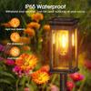 2/4/6 Pack Solar Tungsten Led Lawn Lamp Outdoor Waterproof Solar Channel Lamp for Garden Courtyard Landscape Sidewalk Courtyard Decoration