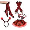 Halloween Bijen & Lieveheersbeestjes Hoofdband Bril Set voor Kinderen - Feestelijke Kostuumaccessoires voor Halloween, Kerstmis en Optredens