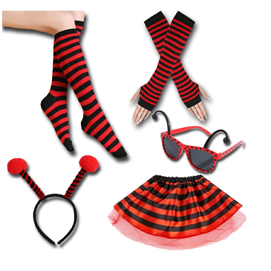 Halloween Bijen & Lieveheersbeestjes Hoofdband Bril Set voor Kinderen - Feestelijke Kostuumaccessoires voor Halloween, Kerstmis en Optredens