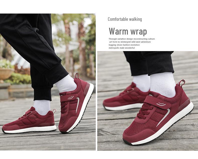 Non-Slip Casual Walking Shoes for Middle-Aged & Elderly Parents - Spring/Autumn Wear-Resistant Footwear for Men & Women