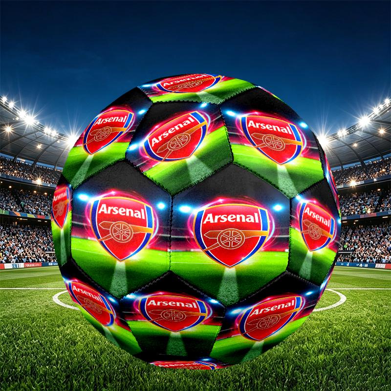 Pallone da Calcio Arsenal F.C. Misura 5, Calcio in PU Resistente all'Usura per Partite, Allenamenti e Pratica Quotidiana, Regalo di Compleanno per Appassionati di Calcio