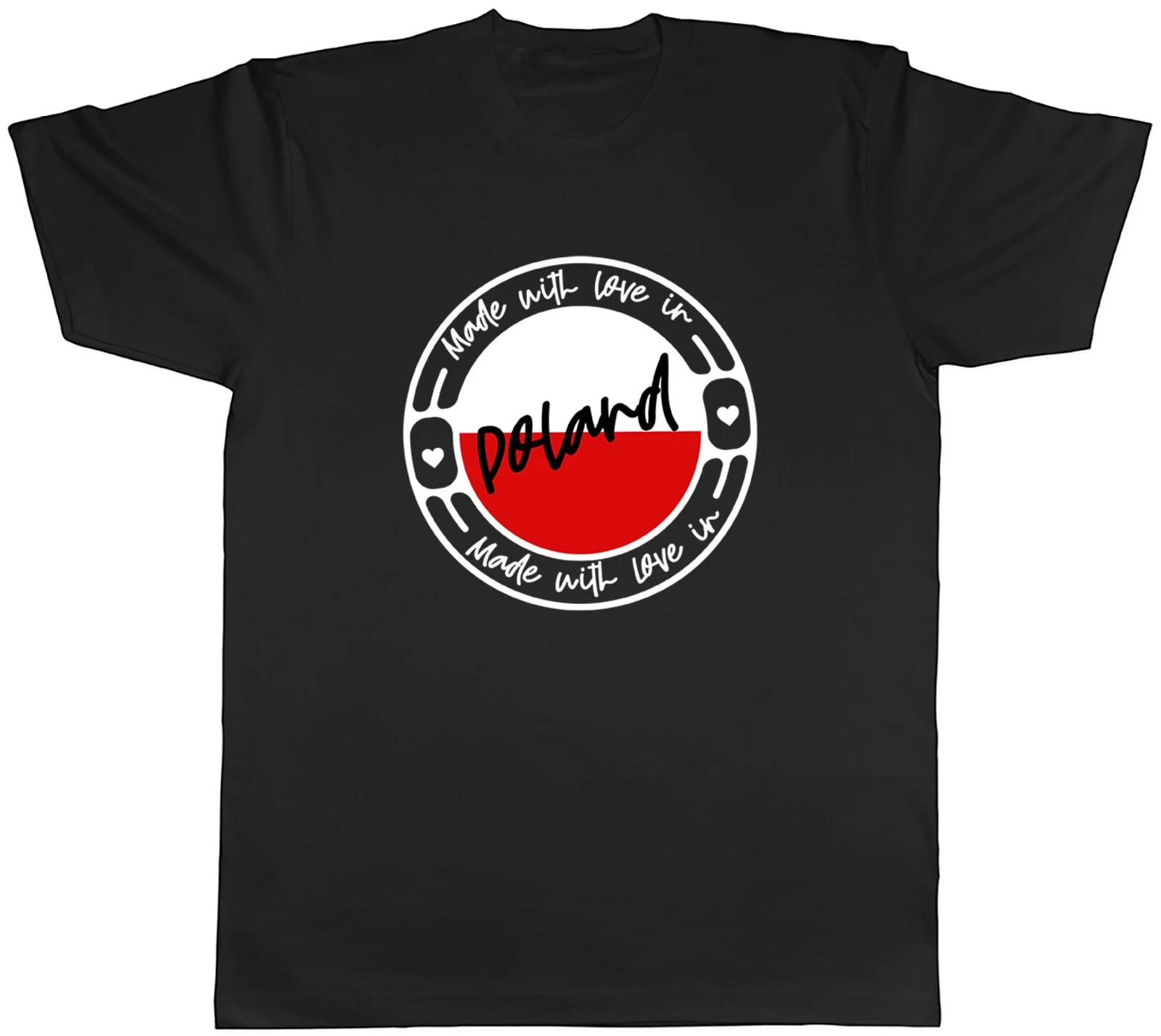 Made With Love In Poland Mens Unisex T-Shirt Tee XXXL