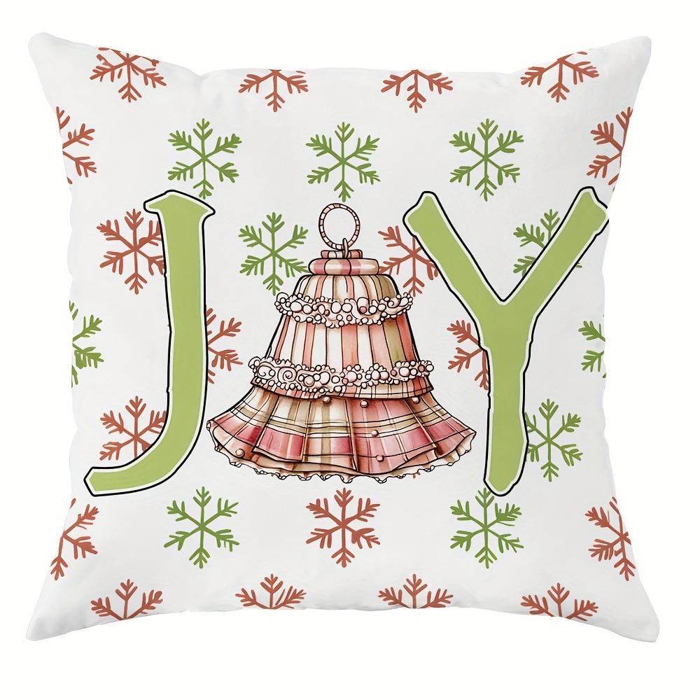 

Christmas Day party decoration pillowcase Merry Christmas Christmas Tree Green pattern suitable for home room sofa cushion cover 40x40cm