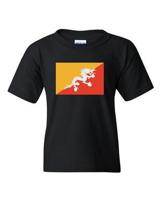 Bhutan Country Flag Asia Thimphu State Nation Patriot DT Youth Kids T-Shirt Tee Unisex T-Shirt