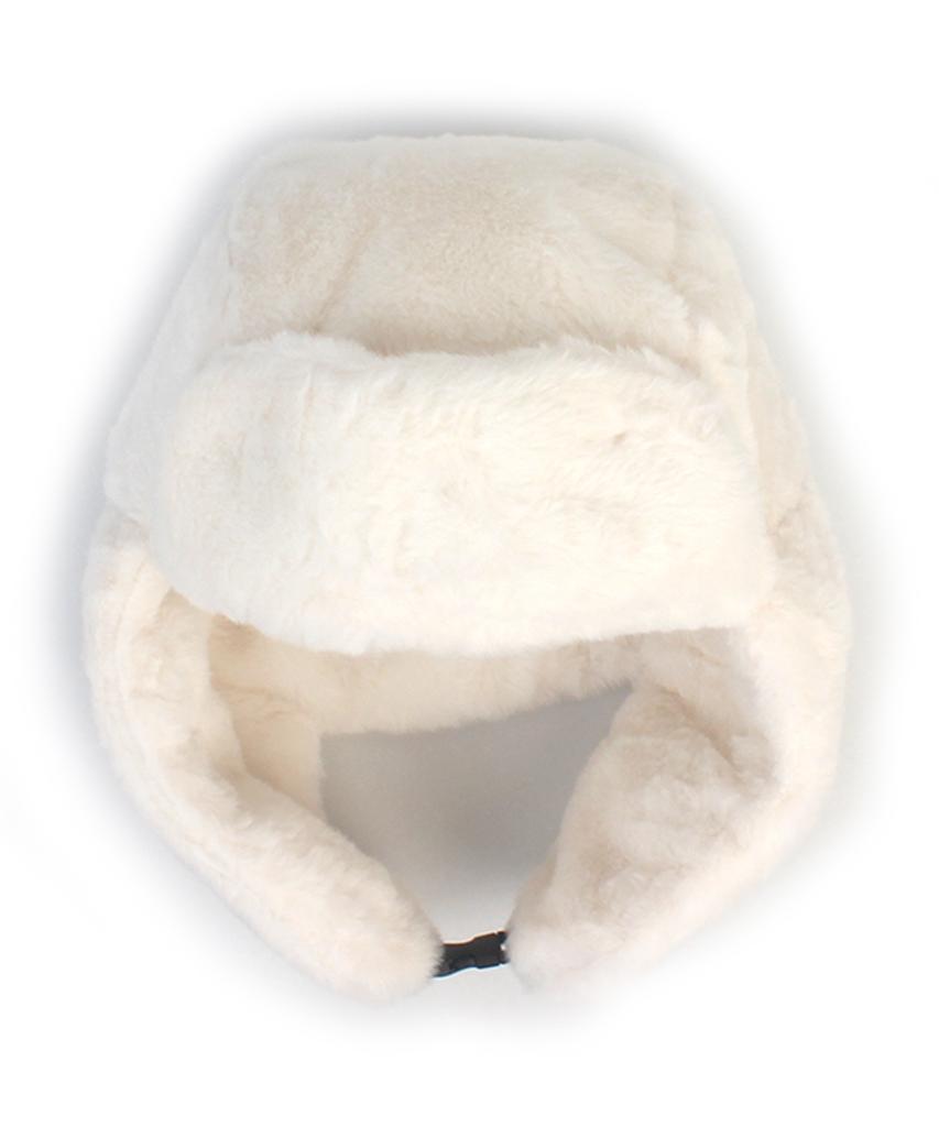 Yunibeosyeolkemiseuteuli Soft Fur White Aviator Hat