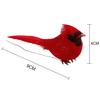 Red Artificial Bird Clip-on Fake Feathered Holiday Simulation 10pcs Decoration Decors Display Garden Ornaments