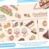 Cozy House Miniature Scene Collection Book 3D Hut Journal Stickers  Photo Prop