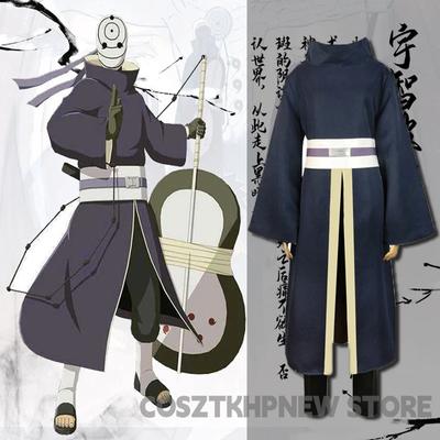 Uchiha Obito Anime Cosplay Kostýmy Halloween Kostýmy pro ženy Muži Japonský Robe Kimono Performance Festival