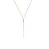 Collana a Y con nappa a catena intarsiata di zirconi - elegante e alla moda, catena a collare stile corda, regalo ideale per occasioni speciali
