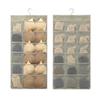 Pockets Hanging Bag Socks Bra Underwear Rack Hanger Clear Mesh Oxford Cloth Double Sided Hanging Bag Storage Organizer Bag