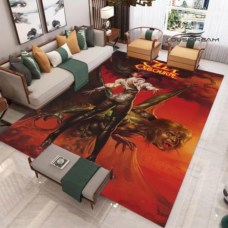 Ozzy osbourne printed carpet Living room bedroom non-slip carpets Yoga mat door mat Outdoor carpet kawaii rug birthday gift