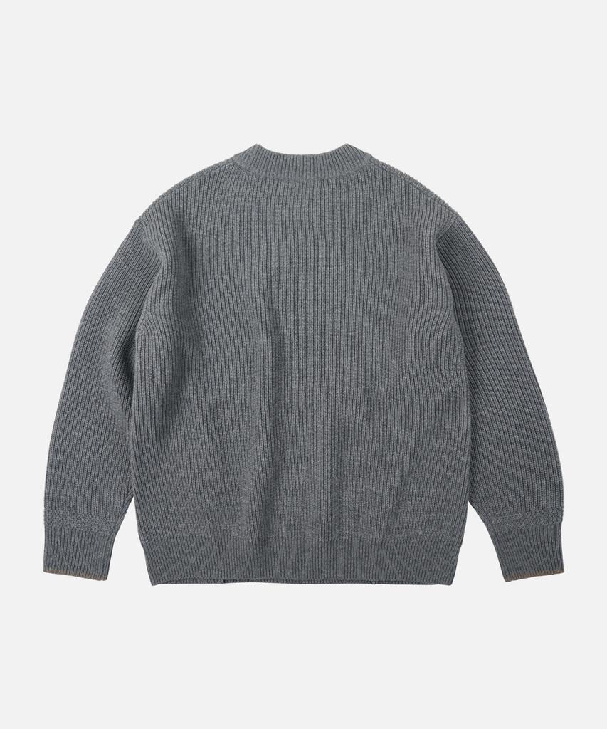 FRIZMWORKS Kangaroo Round Pullover Knit _ Gray