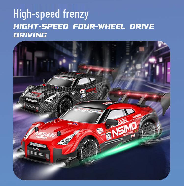 Four-Wheel Drive High-Speed Drift RC Car, Drop-Resistant, 2.4G Remote Controlled, Speed Control Toy.