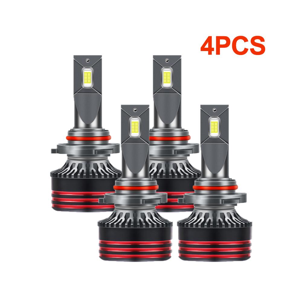 Canbus Error-Free Car LED Headlights 9005/HB3 9006 150W 25000LM 6500K White Bulb Headlights With Cooling Fan  Single CopperTube