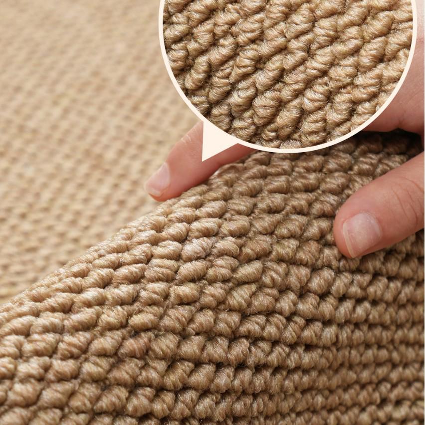Thickened Pure Color Round Sisal Rug for Living Room, Bedroom, Sofa, Coffee Table, Study, Chair Mat
