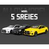 1/24 BMW 5 Series 530 530LI Coupe Alloy Luxy Sports Car Model Diecasts Metal Vehicles Car Model Sound and Light Simulation Kids Gift