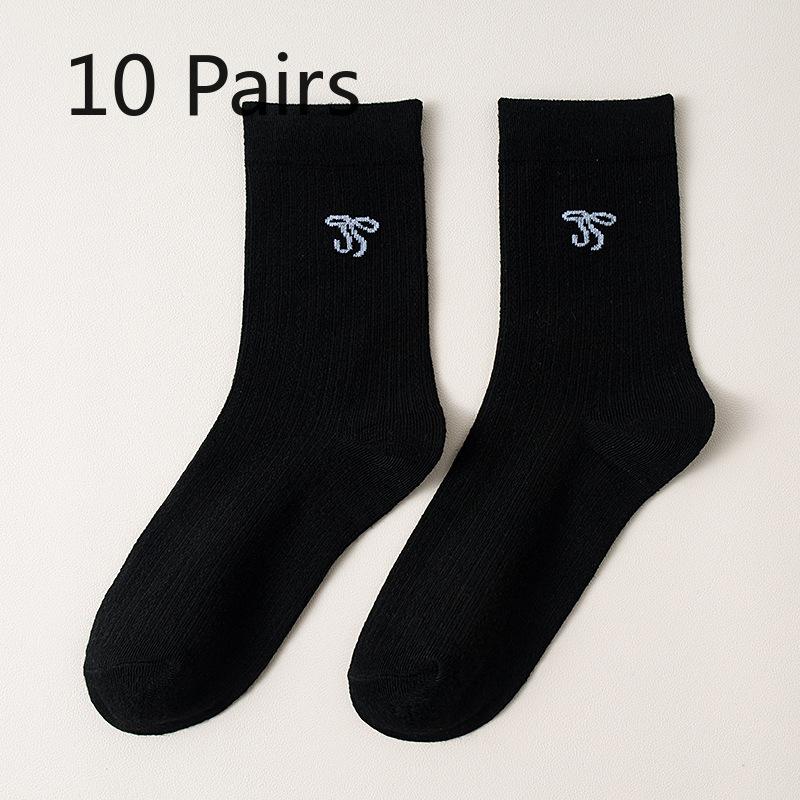 

10 пар женских весенне-осенних милых носков-гольфов с бантами 10 Pairs