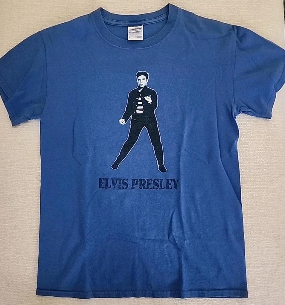Elvis Presley Jailhouse Rock T-Shirt Blue Small 3XL
