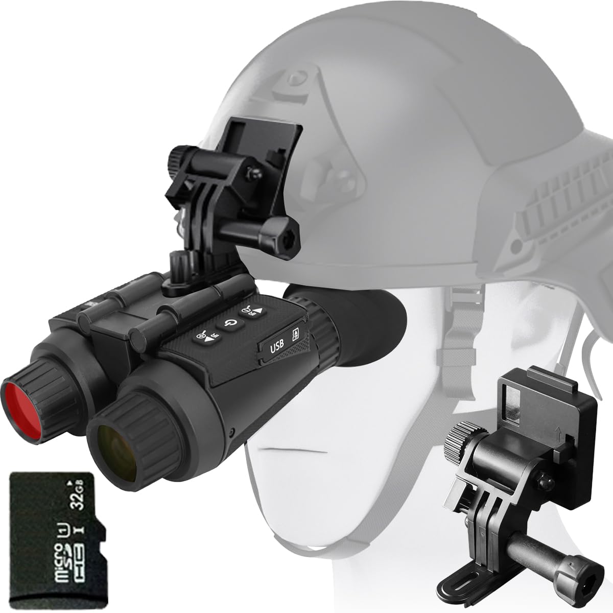 

Незалежний окуляр 4K мегапіксель ніч 300м ніч 32GB карта Цей прилад нічного бачення нічного бачення нічного бачення ручний має інфрачервоне нічне SD чорний