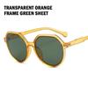 New Fashion Style All-match Trend Sunglasses Personalized Round Frame Sunglasses Ins Trend Candy Color Big Frame Sunglasses