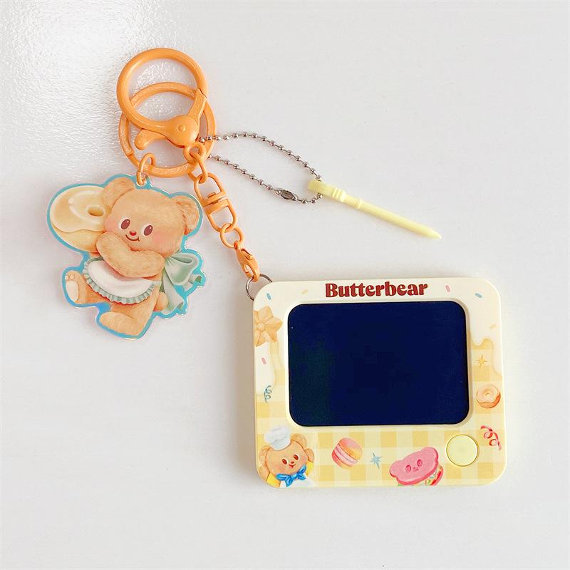 Little Bear Naughty Cool Pants Cartoon Keychain: Cute Couple & Bestie Bag Charm