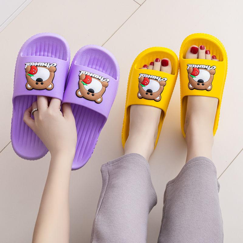 New Summer Women's Slippers Sandals Indoor Fashion Non-Slip Soft Sole Thick Platform PVC