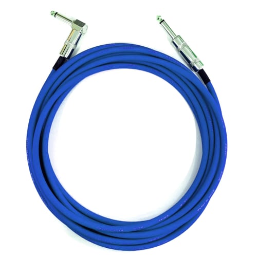 CANARE GS-6 Blue Shielded Cable (L-L/L-S/S-S), Made In Japan (L-S, 5m)