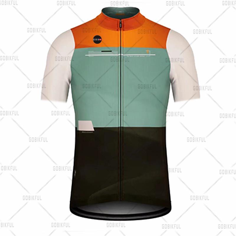 2024 Gobikful Summer Cycling Jersey Set Man Short Sleeve Mountain Bike Cycling Wear Triathlon Bicycle Clothing MTB Bike Shirts
