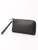 Ships Boldrini Selleria Leather Clutch Bag for Men, 118432767, Black, One Size
