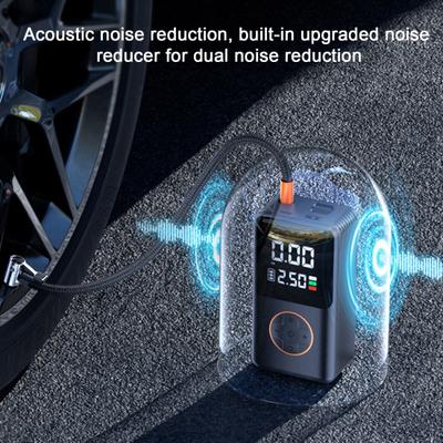 Car Wireless Air Pump with Light USB Rechargeable Portable Inflator Pump for Automobile Bicycle Ball Electric Tire Pump