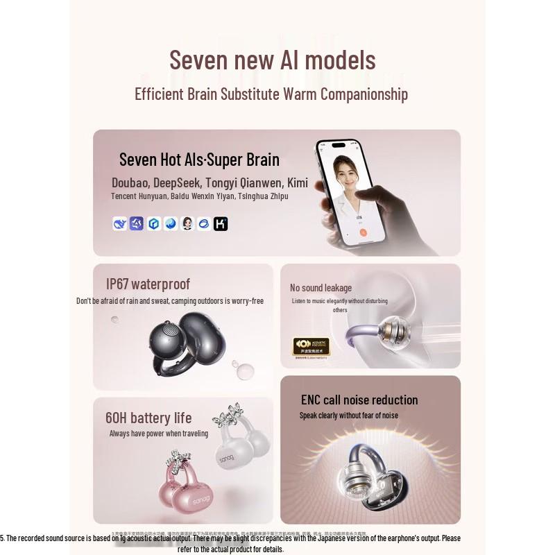 SANAG S6S Nova Open-Ear Bone Conduction Sports Headphones